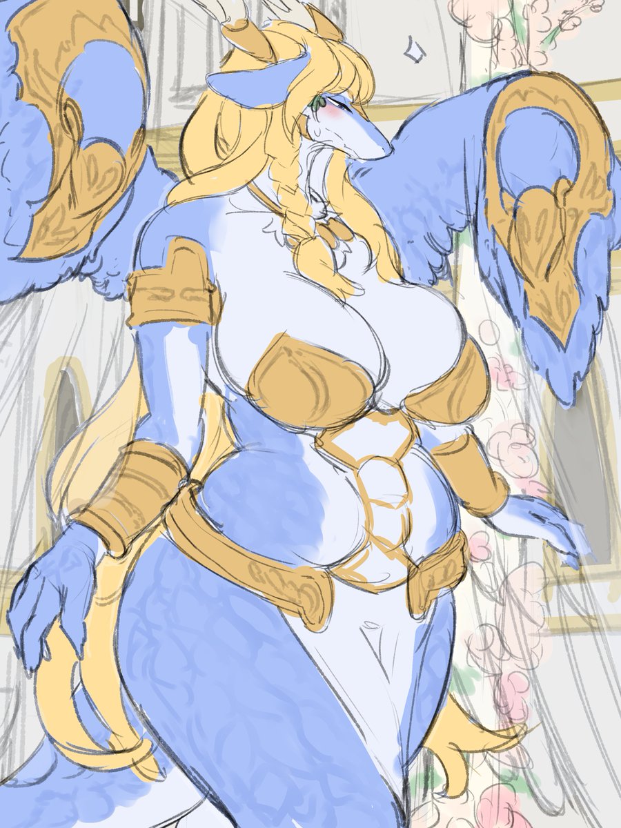 寝る前のサフィラちゃんお絵描き🐲📝✨ 