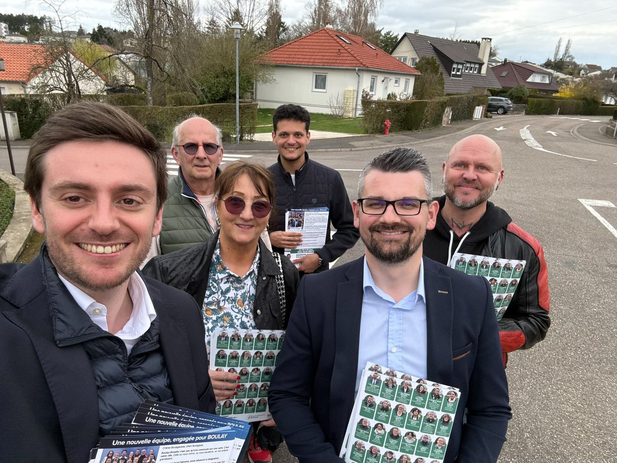 🤝 Porte-à-porte à Boulay-Moselle tout aujourd’hui, aux côtés de <a href="/xavier_mertz/">MERTZ Xavier</a>, notre candidat à la Mairie, et de plusieurs colistiers ! Les dimanches 15 et 22 mars, faites le choix du changement pour améliorer votre quotidien, assurer votre sécurité, revitaliser votre commune !