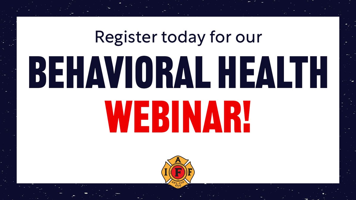 iaffwfi's tweet photo. 🔥#Firefighters face constant pressure to stay fit and eat “clean.”   

Join the #IAFF Center of Excellence for a webinar to help fire fighters recognize "when healthy eating stops feeling healthy." 

Thursday, March 19th | 12–1:30 p.m. (ET)

https://t.co/ktsaKhdzoL https://t.co/qMJyFiqkVz