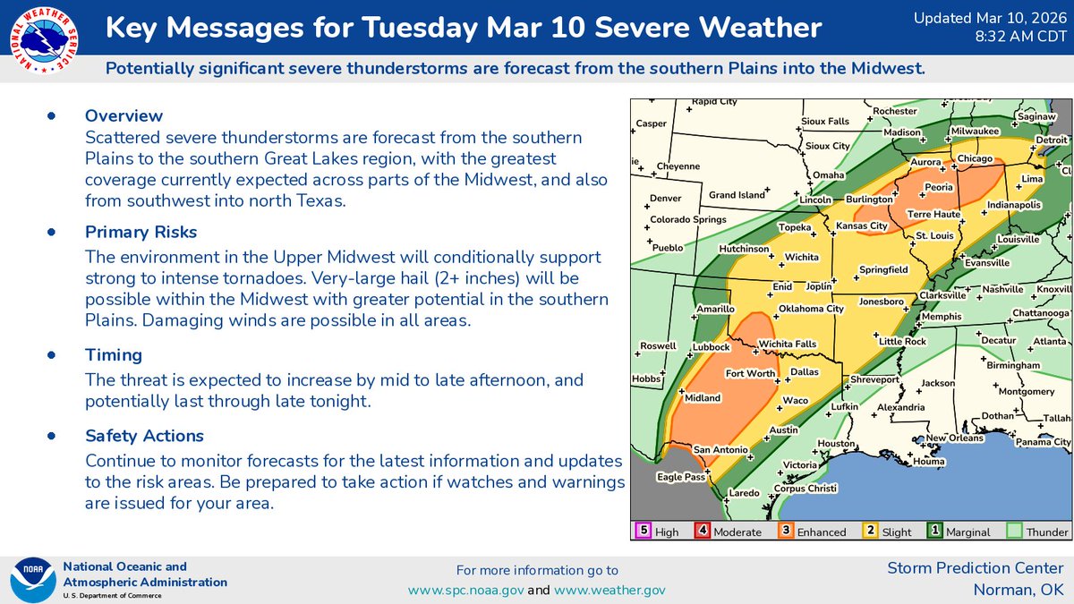 NWS Storm Prediction Center tweet media