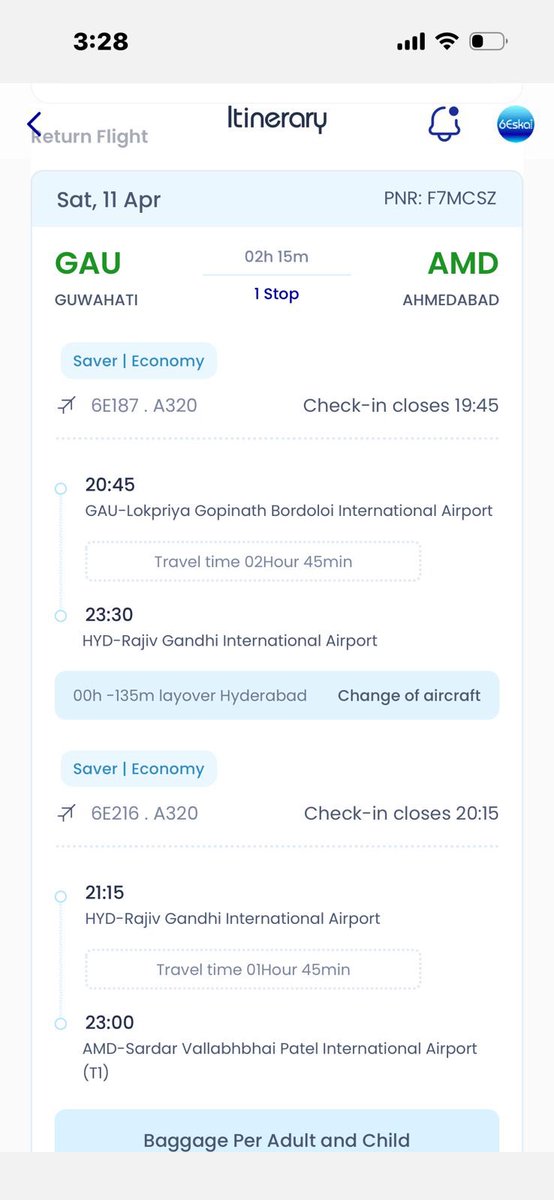 dc4839's tweet photo. What to do now ??
I will reach at 11:30pm
But my connection flight takes off at 9:15 pm ??
@IndiGo6E Please let me know?? https://t.co/A49iry1a5F