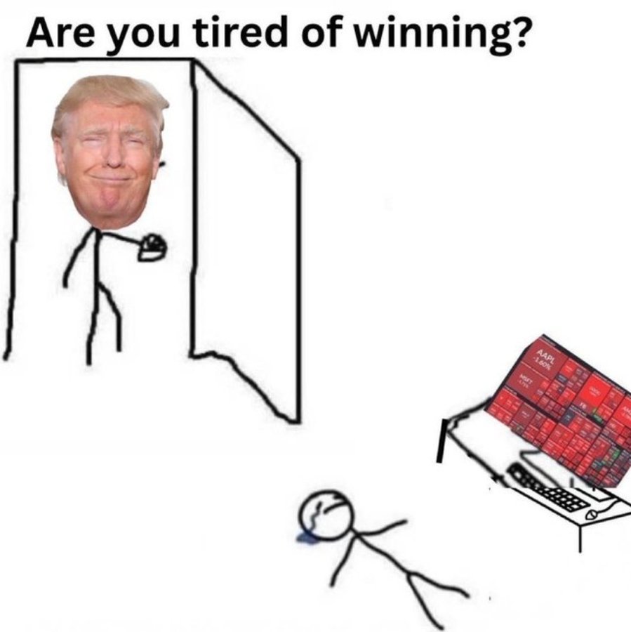 You all tired of winning yet??

Trump knows 👌 

Iykyk