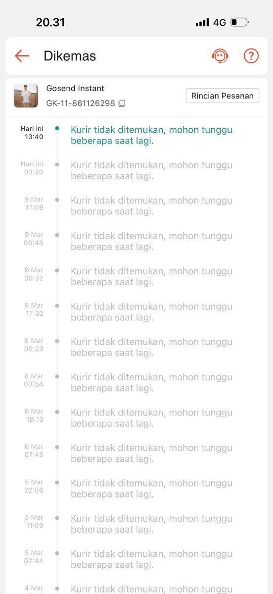zrydam's tweet photo. Kocak ni @ShopeeID paket instan ga terkirim2 dari tgl 3, udah lapor 2x masih belum diproses2. 🫠🫠 https://t.co/Lmygudy8lM