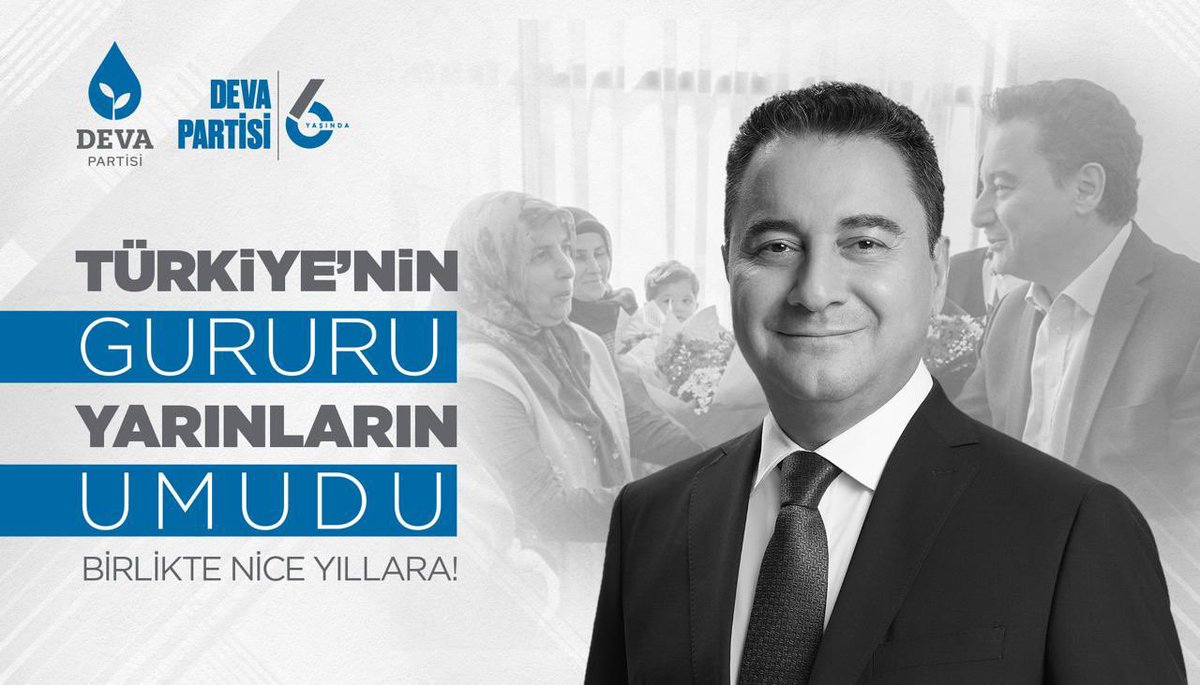 nigdedeva's tweet photo. Sağlam adımlarla geliyoruz, milletle yürüyoruz.

DEVA Partimiz 6 yaşında, birlikte nice yıllara!

#BirGünSabahOlacak

@mevlutgumus51 @alibabacan @devapartisi @emin_ekmen @avidrissahin https://t.co/MPRbMhsc2E