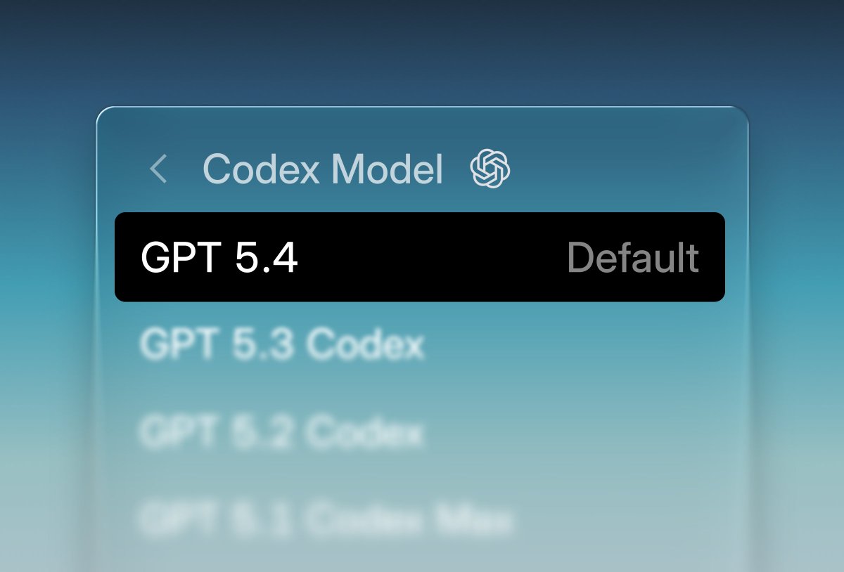 GPT-5.4 is available in the new update