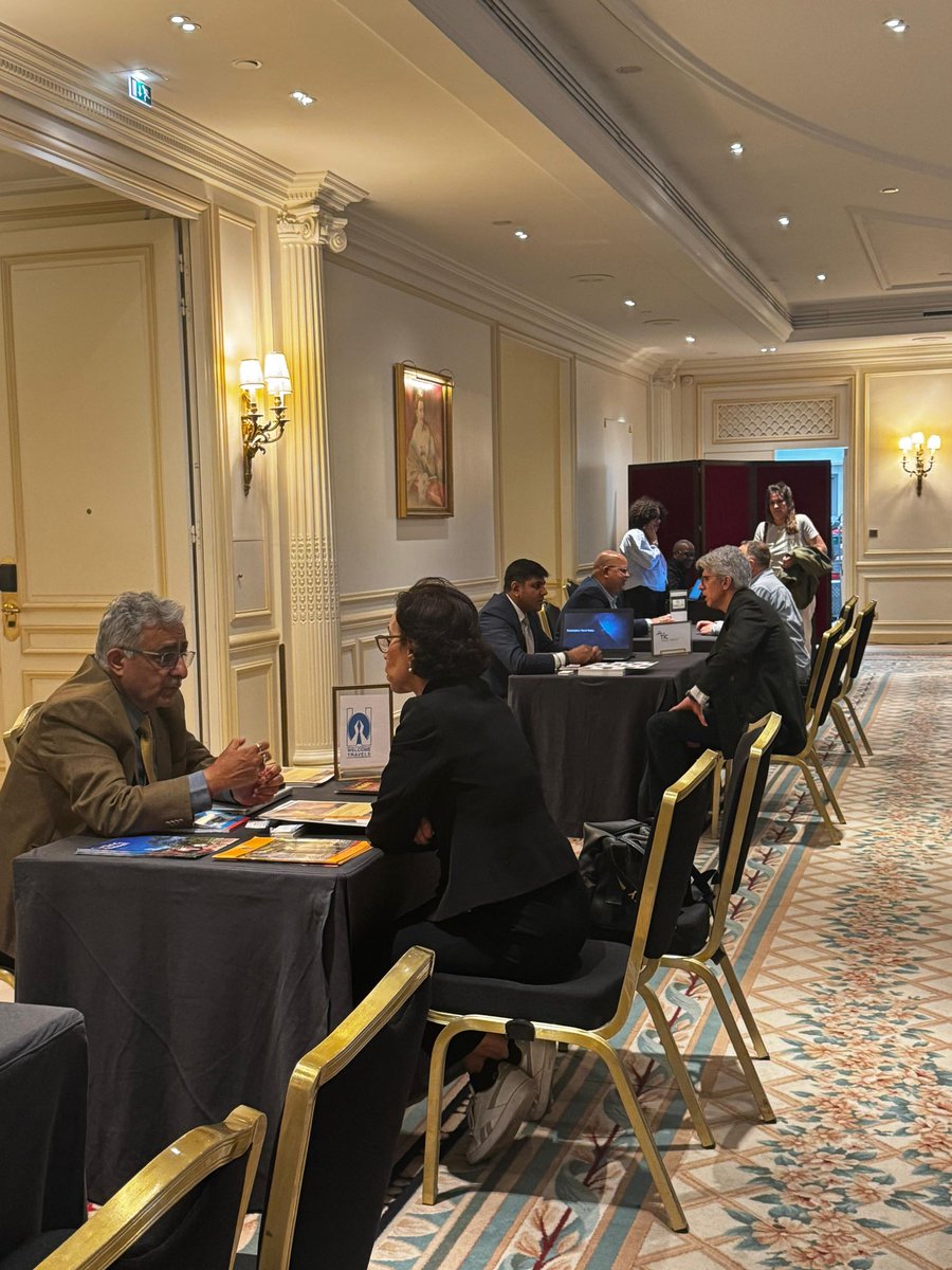 iato_india's tweet photo. Namaste India Roadshow in Paris 🇫🇷

Following Frankfurt, the IATO Namaste India Roadshow continues in Paris, bringing together DMCs, hotels, airlines &amp; luxury trains to promote India’s tourism with support from the Ministry of Tourism, Govt. of India.

#IATO #NamasteIndia #India https://t.co/EiupV08KE0