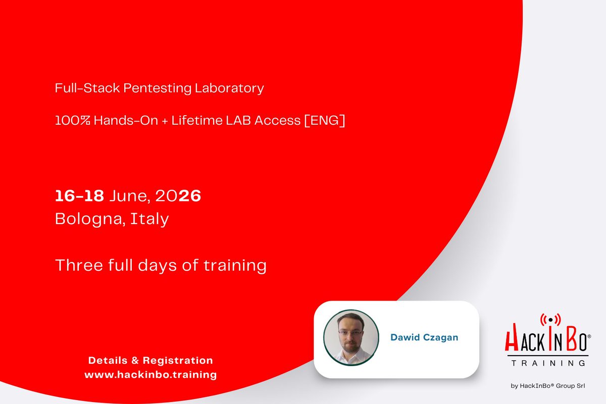 HackInBo® Infosec Security Conference & Training tweet media