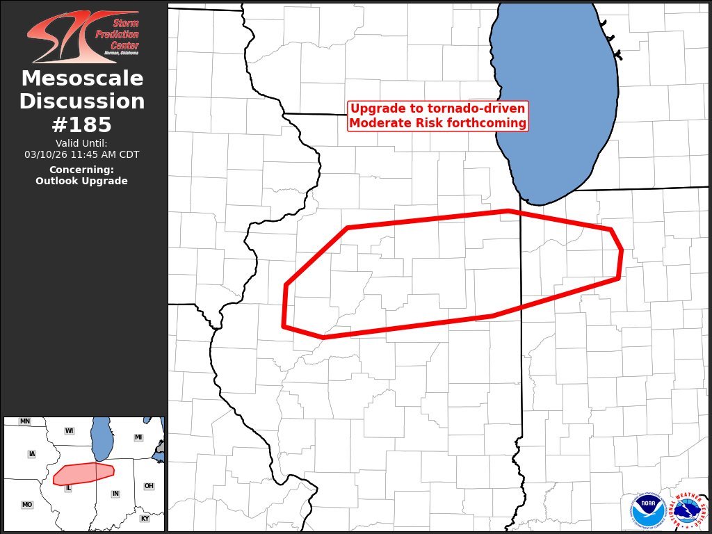 Upgrade to a Tornado-driven MODERATE Risk forthcoming for parts of ...