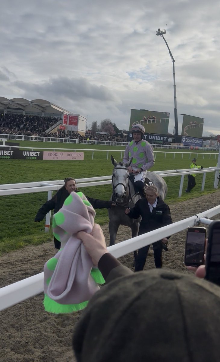 oddzowen's tweet photo. People genuinely believed The New Lion would give her 7lbs around Cheltenham.

Lossiemouth, champion hurdler, sounds right, has a ring to it.

Into the history book.

🩷💚🐎🐎 https://t.co/1Aug5D113M