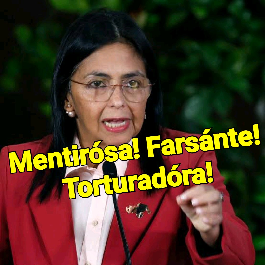 Delcy Rodriguez tiene una campaña absurda! Como si élla fuera una futura candidata electoral cualquiera! Cree que los Venezolanos no tenémos memoria! Cree q un Venezolano votaría por la torturadóra y criminal q ha arruinado la vida de todos los Venezolanos! HAMPÓNES!