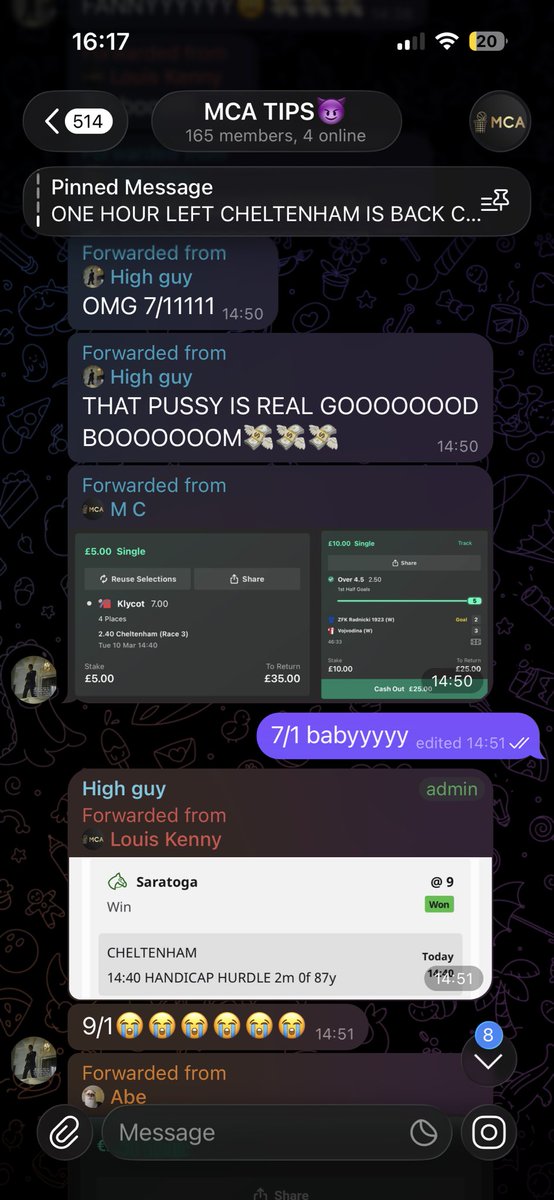 MCBets11's tweet photo. what a day so far!! 9/1, 7/1 , 4/1 horses and football have been absolutely smoked and we still have this evening to go 😈✅ join now and get a special discount ! 

https://t.co/V6nT0dqIiN

#team #mca #football #soccer #nba #dogs #horses #wins #winning https://t.co/Nd1SFzZoxG