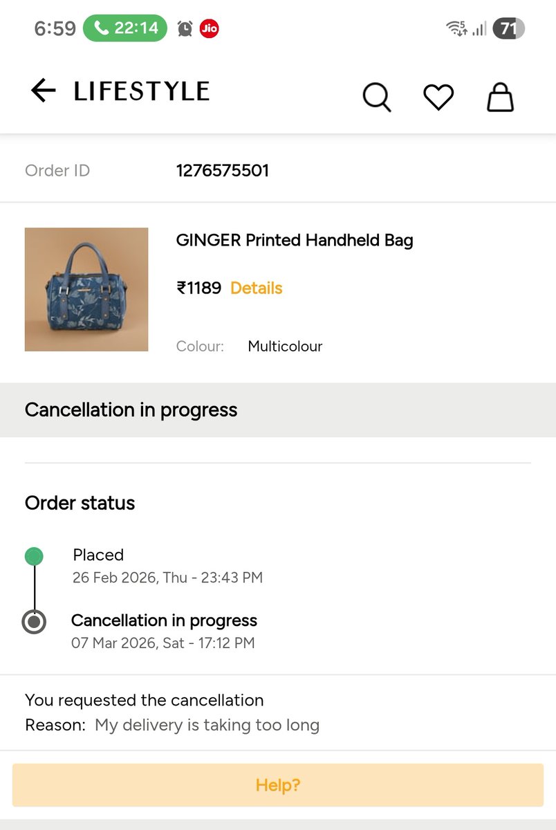 Tech_Ex_Plorer's tweet photo. @Lifestyle_Store I've placed this order more than 15 days ego.. neither got it delivered now on 7th i requested for cancellation. Till now it's showing cancellation in progress.. neither got refund or any update from app.. totally ghosted.. bcz there's no cc toll free no exists. https://t.co/tSsfctSesB