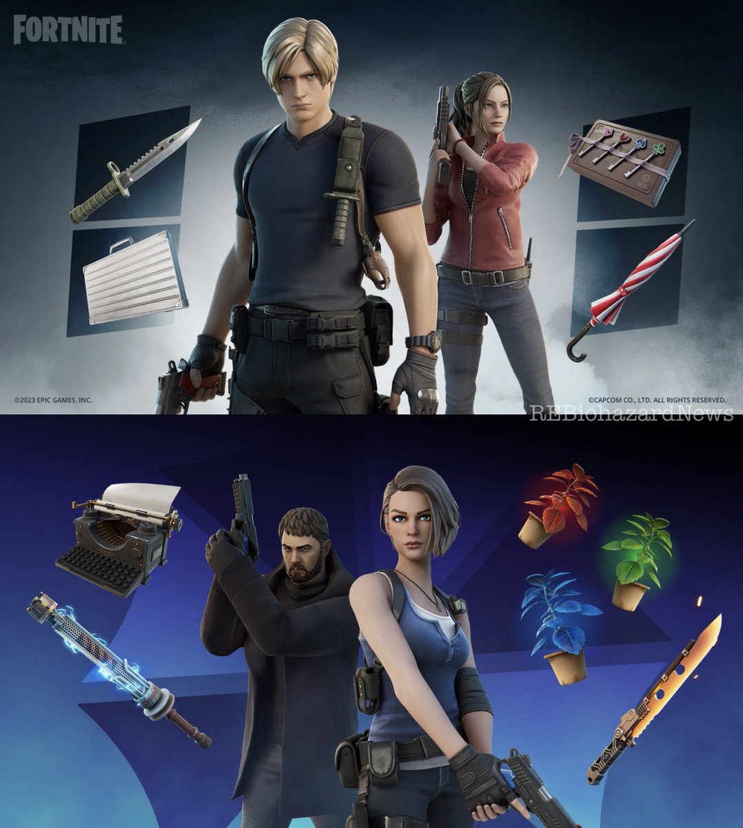 REBiohazardNews's tweet photo. How will this affect the pricing of old returning items? Will they keep the same prices, or reduce them to account for the increase in V-Bucks prices?

If the old Resident Evil skins return on March 19 or later, would we end up paying more for them? https://t.co/YSpzWNmZju