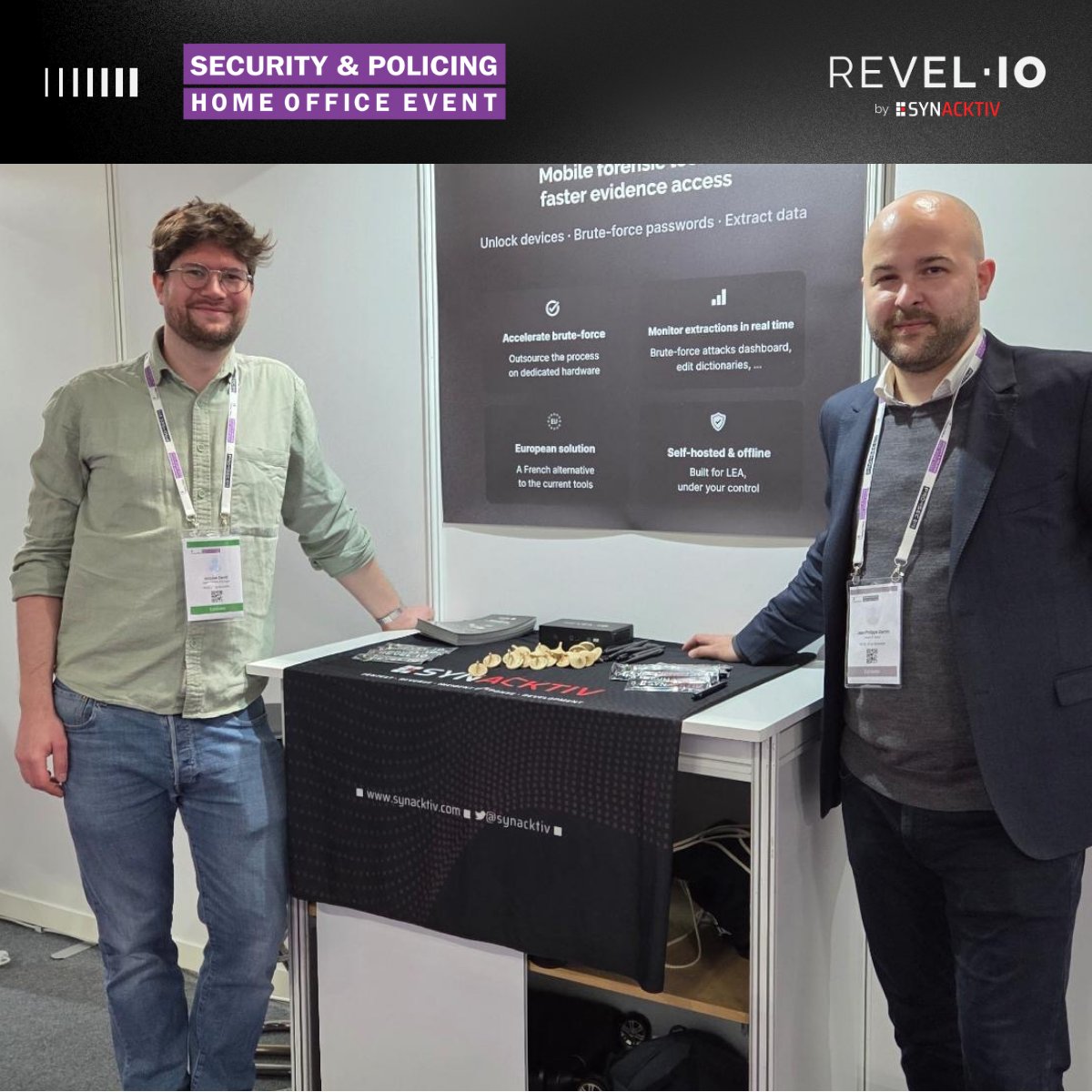 REVEL_IO_'s tweet photo. 🚀 Security &amp; Policing 2026 is officially open!

REVEL·IO’s team is in Farnborough 🇬🇧
Meet us at stand P163 to discover how investigators can quickly access crucial data from mobile devices.

#SP26 #DigitalForensics #Cybersecurity https://t.co/0GuuVRBoeY
