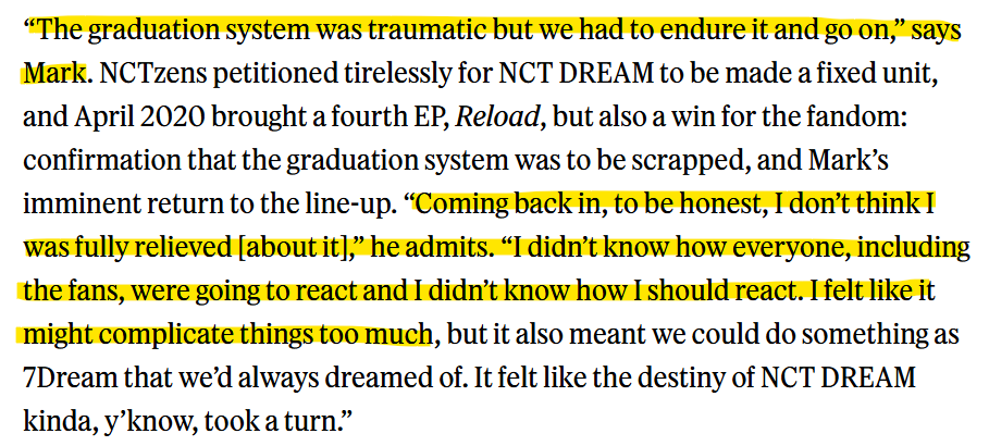 mark even said before that the graduation system was traumatic, and that he didn't think that he was fully relieved about coming back to the group

rollingstone.co.uk/music/features…