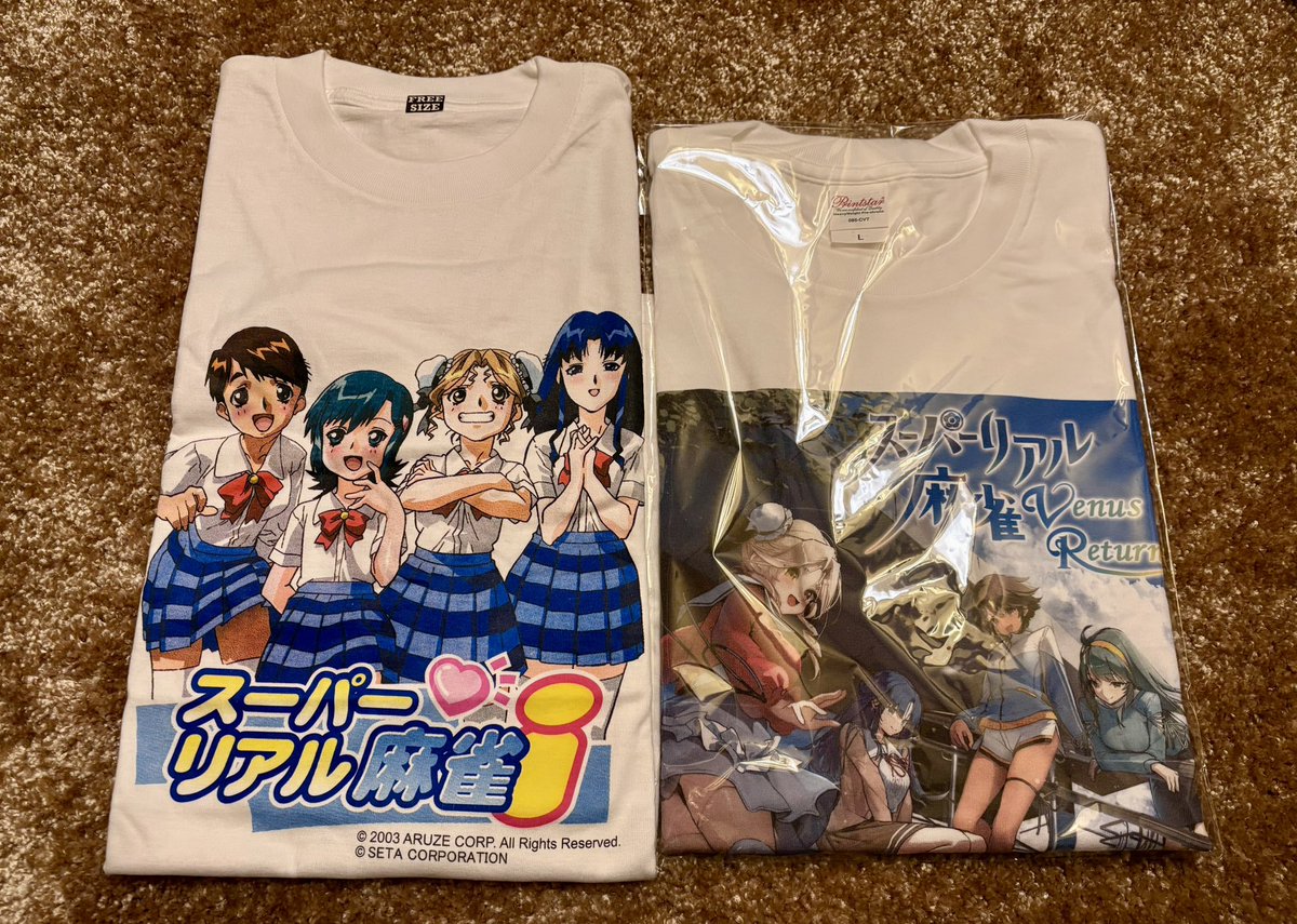 スーパーリアル麻雀 スーパーリアル麻雀 Venus Returns Tシャツ L