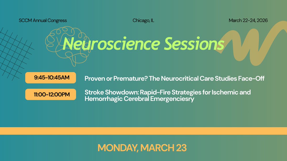 SCCM Neuroscience Section tweet media
