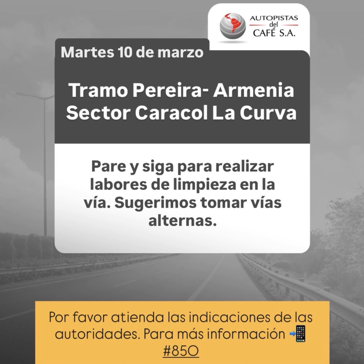 Autopistas del Café tweet media