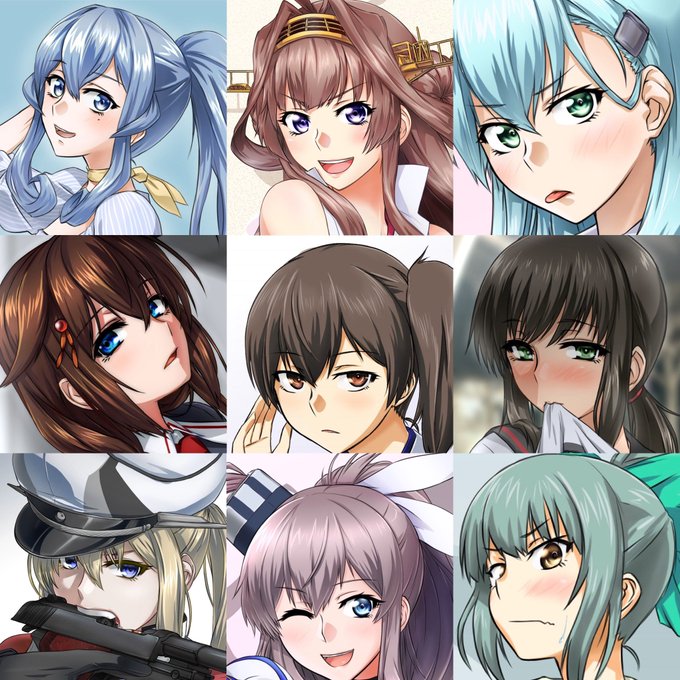 艦娘そのものが今の自分を形成してる感もあるけど選ぶとしたらこの辺 #私を構成する9人の艦娘