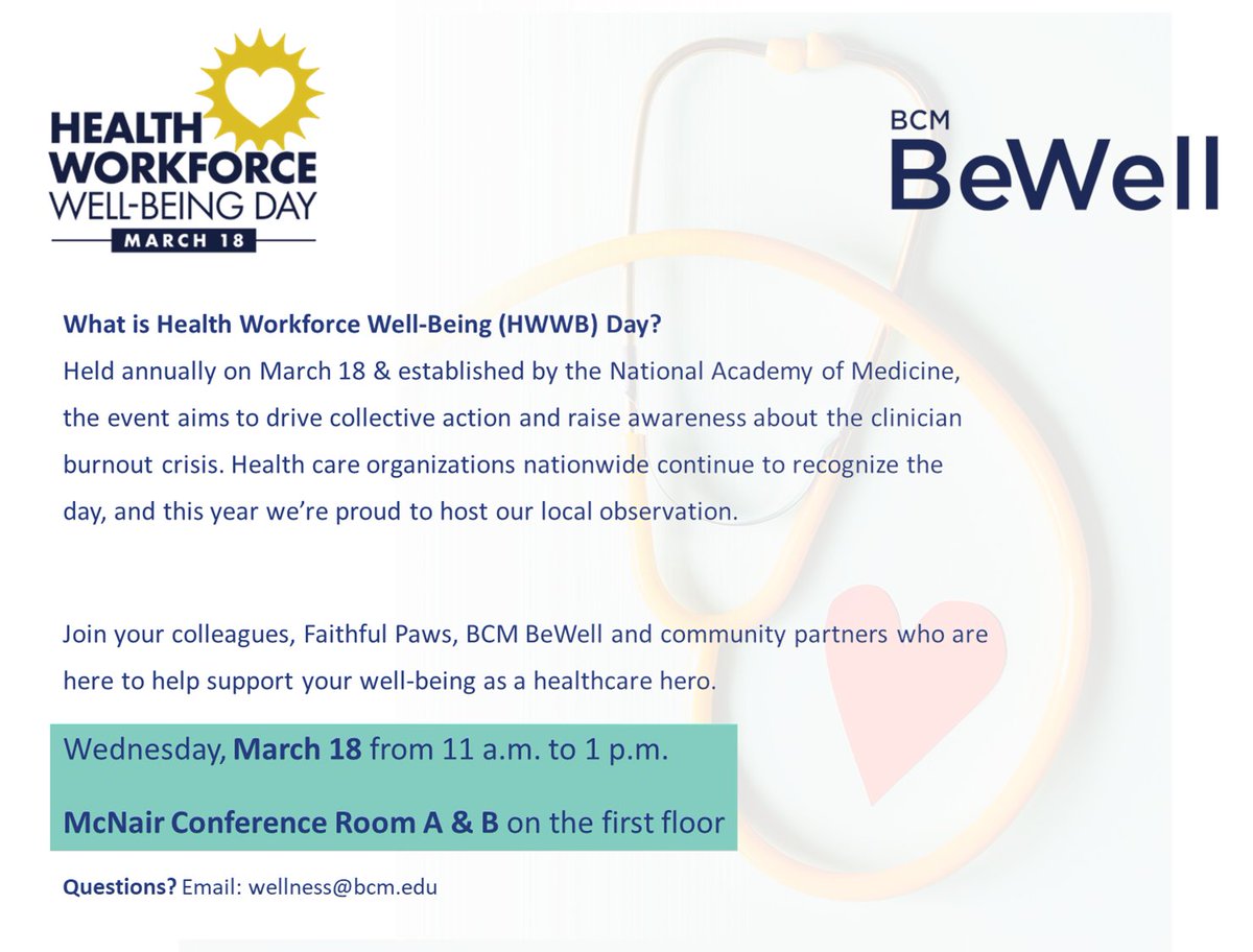 BCM Community 5K & Well-Being Fair tweet media