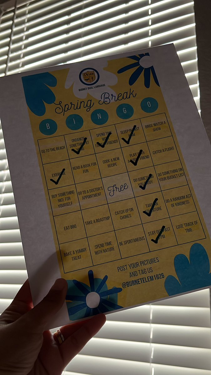 Kryst1025's tweet photo. Spring Break Bingo update ๐ด๐ฏ
Another box checked โ
Play with a furry friend ๐ถ
Ran into Archie ๐พ during his walk. I gave him some quick pets โ we were on a hurry. ๐ฅฒ Forgot photos but hereโs a video. Heyโฆ it still counts, right?
@BurnetElem1926
#Springbreakbingo https://t.co/FAwEYQacnK