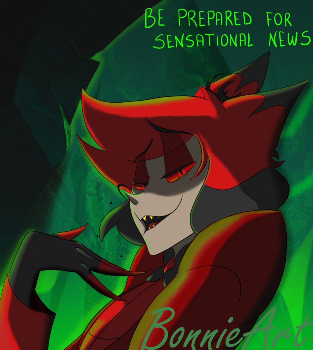 _BonnieArt_92's tweet image. How I'm imagining Alastor in S3🐒
#HazbinHotelAlastor #HazbinHotelfanart #RadioDemon #HazbinHotel #Alastor #fanart