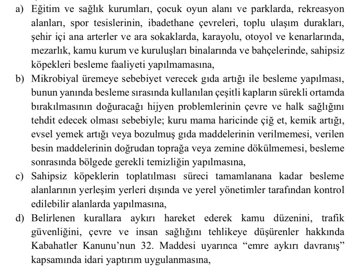 Biliyorsunuz dün, Ankara İdare Mahkemesince verilen iptal kararına göre  “sahipsiz köpeklerin beslenmesinin” tamamen serbest bırakıldığı iddia edilerek kutlamalar yapılmıştı.

Biz de Mahkeme kararının öyle bir hüküm içermediğini açıklamıştık. BUGÜN ANKARA VALİLİĞİNCE 25.02.2026