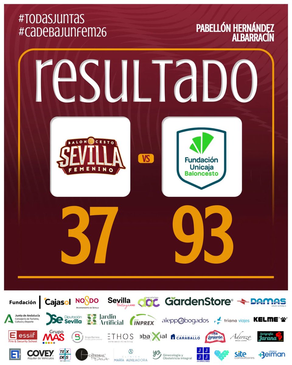 cbsfemenino's tweet photo. ❌ 𝐅𝐈𝐍𝐀𝐋 𝐃𝐄𝐋 𝐏𝐀𝐑𝐓𝐈𝐃𝐎
🙁 Caemos en el primer partido del #CADEBA2026. ¡Mañana más, equipo! ¡Queda mucho!
#TodasJuntas https://t.co/yvJIHwGtsj
