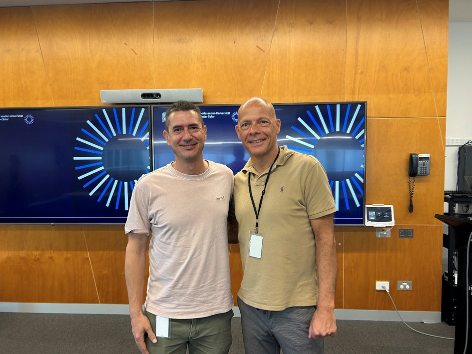 GroupGuldi's tweet photo. Prof. Dirk M. Guldi joined the Workshop on Challenges in Photochemical Sciences at the Intelligent Polymer Research Institute (IPRI) on the campus of the University of Wollongong, engaging in discussions with leading researchers, including former group member Dr. Andreas Ruland. https://t.co/AyGcXmiD0u