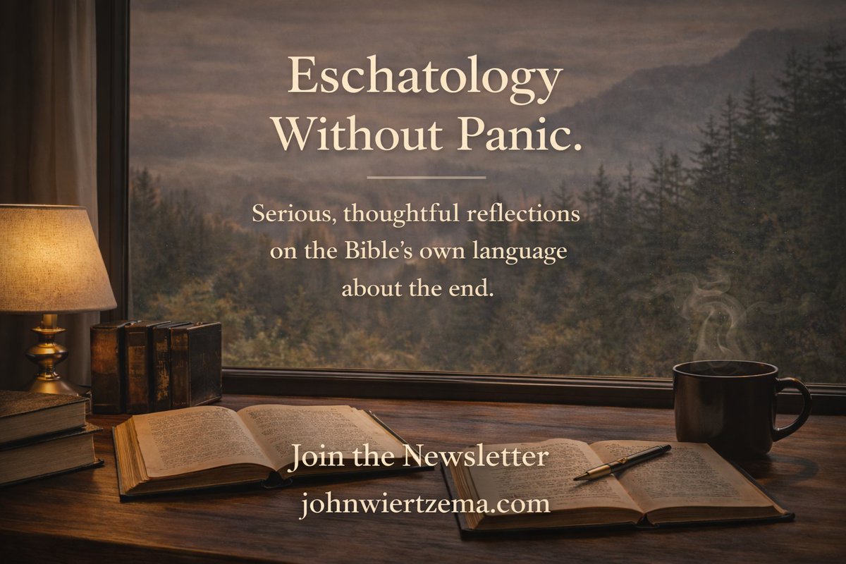Each Thursday morning I send out a short newsletter - reflections exploring the Bible’s own language about the end—carefully, patiently, and without speculation.
They are part of the work I’m doing right now as I continue developing a larger series on this subject, and the