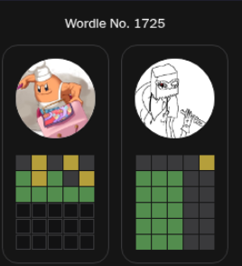 I don't usually do wordle, but when I see someone fuck up it's my civic duty to mog