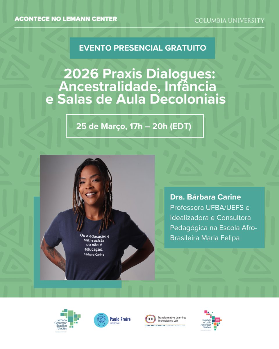 Lemann Center for Brazilian Studies, Columbia Univ tweet media