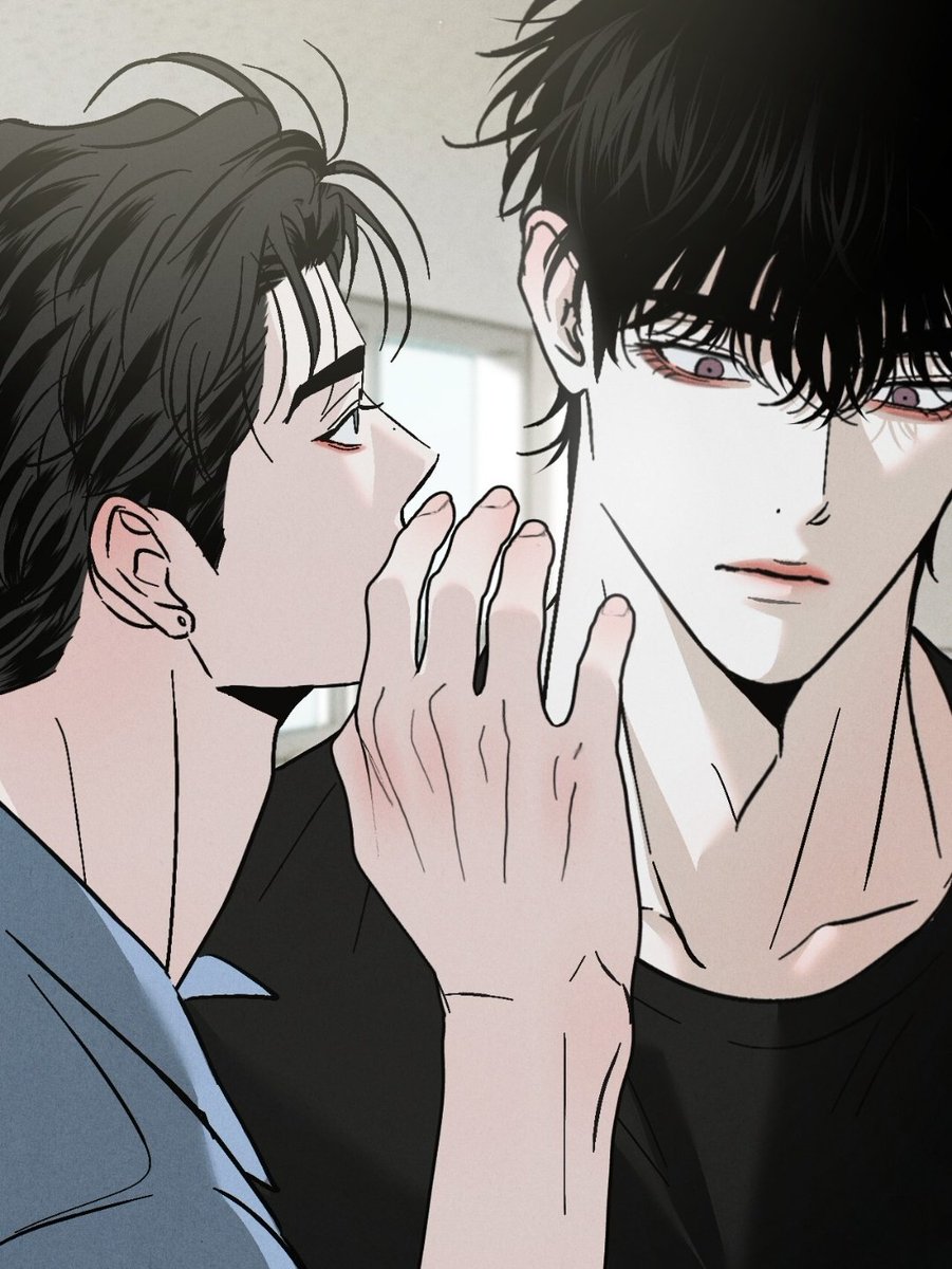 fathermokyeon's tweet photo. Taegyeol whispering: "Suppressants have a lot of side effects, so its better to stablize yourself with your Alpha's pheromones if possible"

and Muwon BLUSHED HARD 😭 https://t.co/Wifs1HfbEB