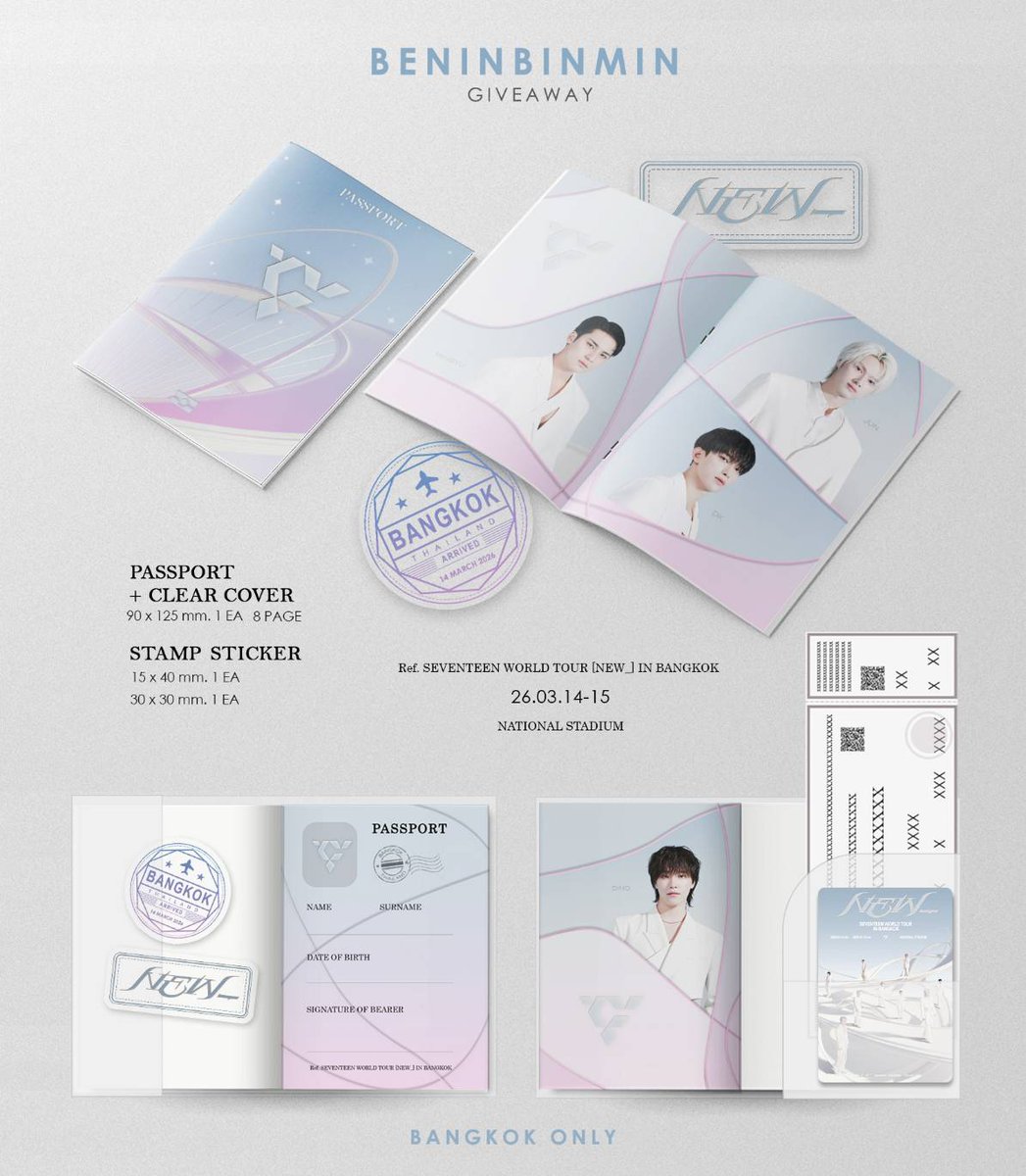 beninbinmin's tweet photo. #BENINBINMIN GIVEAWAY มาเเล้ว   
มารับเล่ม CARAT PASSPORT ไว้ใส่เก็บบัตรแข็งกันครับ 🩵🩷 

📢 รอบแจก วันที่ 15/03/69 TBA 
📷 รอบไปร ส่งหลังคอน https://t.co/RCHqUGs33m

#SEVENTEEN
#NEW_BANGKOK
#SVT_TOUR_NEW_
#ตลาดนัดสวนแครอท
#ตลาดนัดseventeen #SEVENTEEN_NEW_IN_BANGKOK https://t.co/FnHCFDxHX0