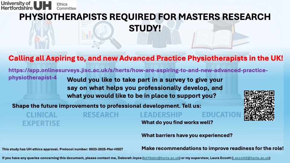 Uni Herts Post Grad Physio tweet media