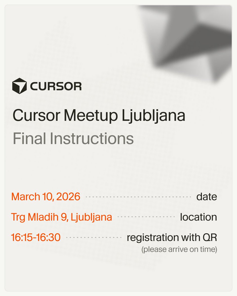 Cursor Community Slovenia tweet media