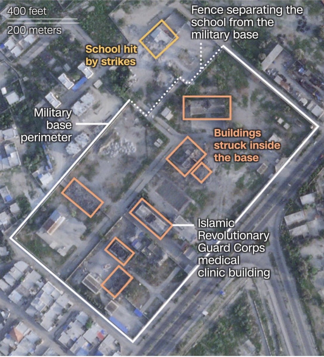 Lo77822Benjamin's tweet image. Facts matter, the missile hit an IRGC naval base. Unfortunately the school was in the blast zone.