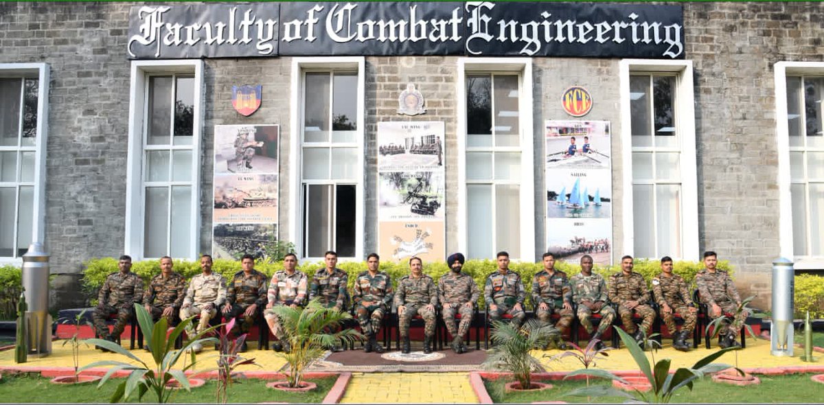 "𝐂𝐨𝐥𝐥𝐞𝐠𝐞 𝐨𝐟 𝐌𝐢𝐥𝐢𝐭𝐚𝐫𝐲 𝐄𝐧𝐠𝐢𝐧𝐞𝐞𝐫𝐢𝐧𝐠, 𝐏𝐮𝐧𝐞”

CME,Pune organised a two-week capsule course on Exchange of Best Practices and lessons learnt in Explosive Ordnance Disposal domain. The course culminating on 06 March 2026, saw participation of Officers