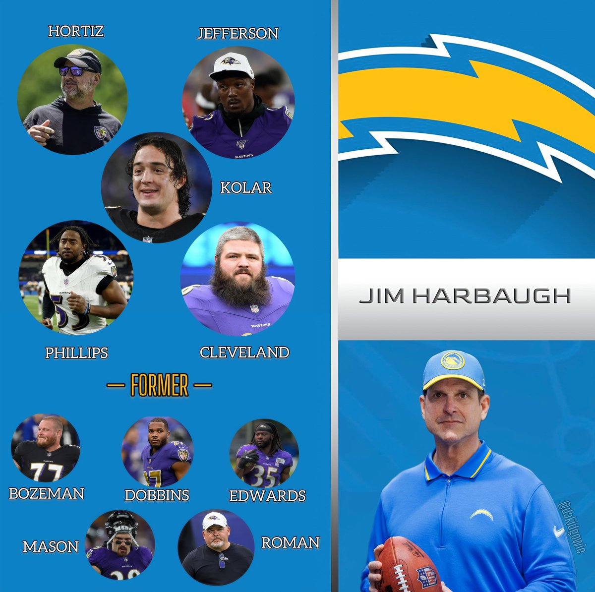 Jim and John Harbaugh have not been shy about their love for former Baltimore Ravens players and coaches.