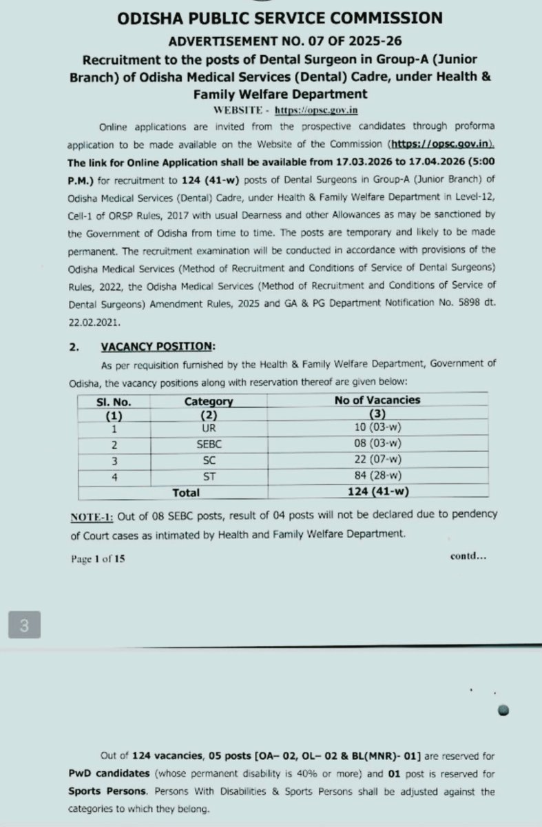 बीजेपी शासित उड़ीसा में डेंटल सर्जन की भर्ती निकाली गई है। कुल 124 पदों में से केवल 10 पद अनारक्षित रखे गए हैं, 84 ST और 22 SC के लिए हैँ..
आपसे निवेदन है कि "हर हर मोदी" और "जय श्रीराम" का नारा लगाते हुए जल्दी ही गुलाम कश्मीर को आजाद करने निकले..