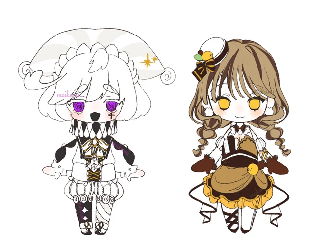 友達にキャラ紹介するためにざっくり描いてるやつ