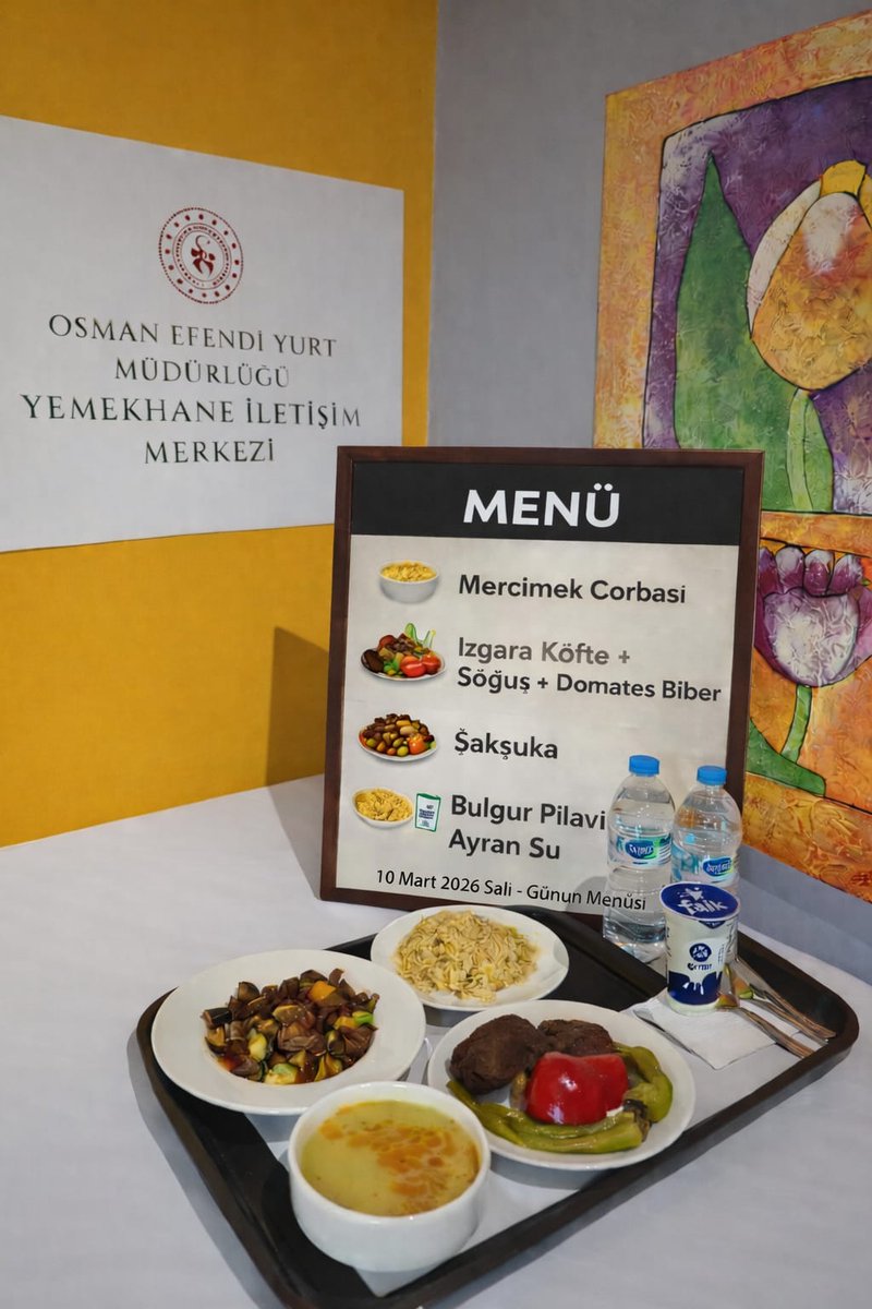 GSB_KYGM's tweet photo. Günün iftar menüleri; 
📍İzmir yurtlarımızda kalan 35.110, 📍Eskişehir yurtlarımızda kalan 15.231, 📍Muş yurtlarımızda kalan 4.408 öğrencimize afiyet olsun, bereketli iftarlar dileriz.
#YurdumdaRamazan https://t.co/IOcVIU3OB4