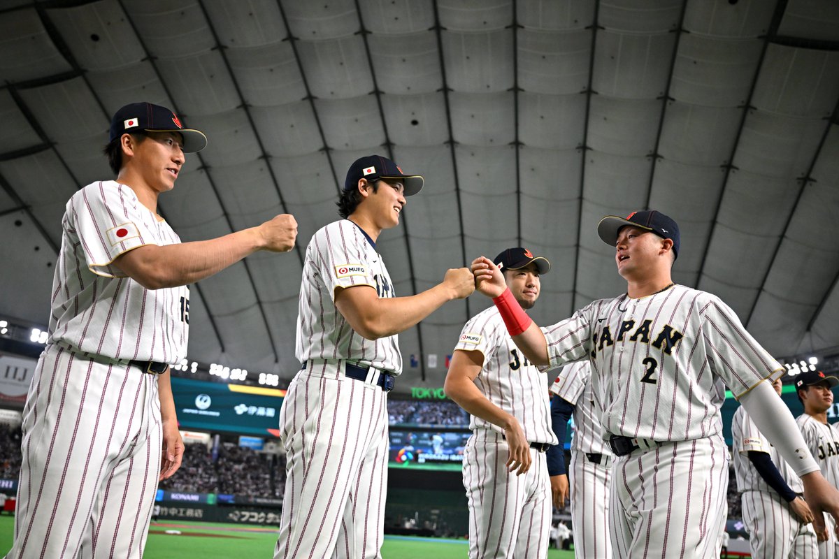 ydb_yokohama's tweet photo. #WorldBaseballClassic  一次ラウンド最終戦のチェコ戦は終盤に打線が爆発して勝利！🔥 
ベンチスタートの #牧秀悟 選手は代打で出場し、直後のグランドスラムにつなげる押し出し四球を選びました👀
一次ラウンドを全勝で終えた #���ジャパン はいよいよ決勝ラウンドの地、マイアミへ✈ 2大会連続優勝へ向けてそのまま突き進んでもらいましょう！🇯🇵

#WBC
#baystars