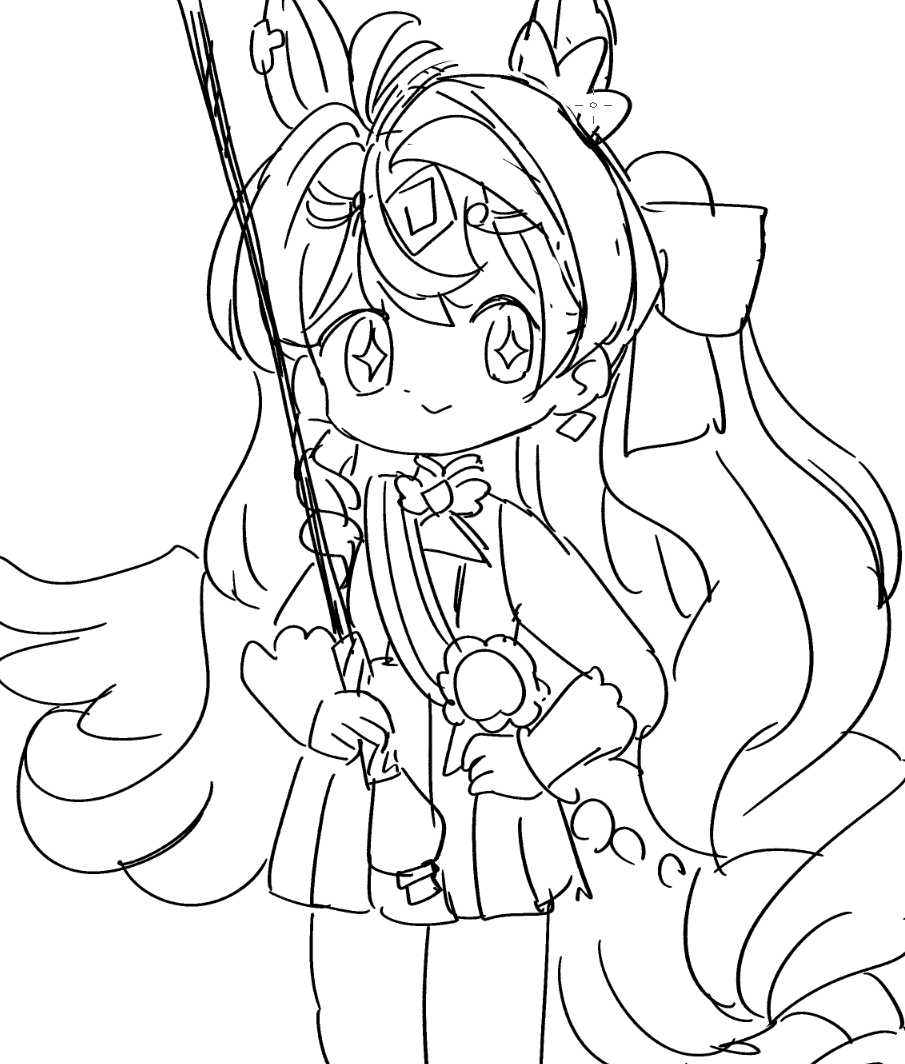 ぴかすすは鼓笛隊なので～という絵 