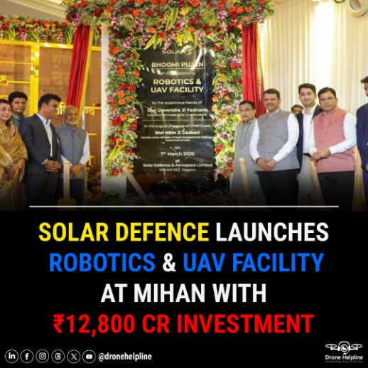Solar Industries Announces ₹12,800 Crore Investment in Robotics, Drones, AI, and Deep-Tech Manufacturing at MIHAN SEZ.

Source - linkedin.com/posts/supriyar…?

#DroneHelpline #Dronenewsdaily #SolarIndustries