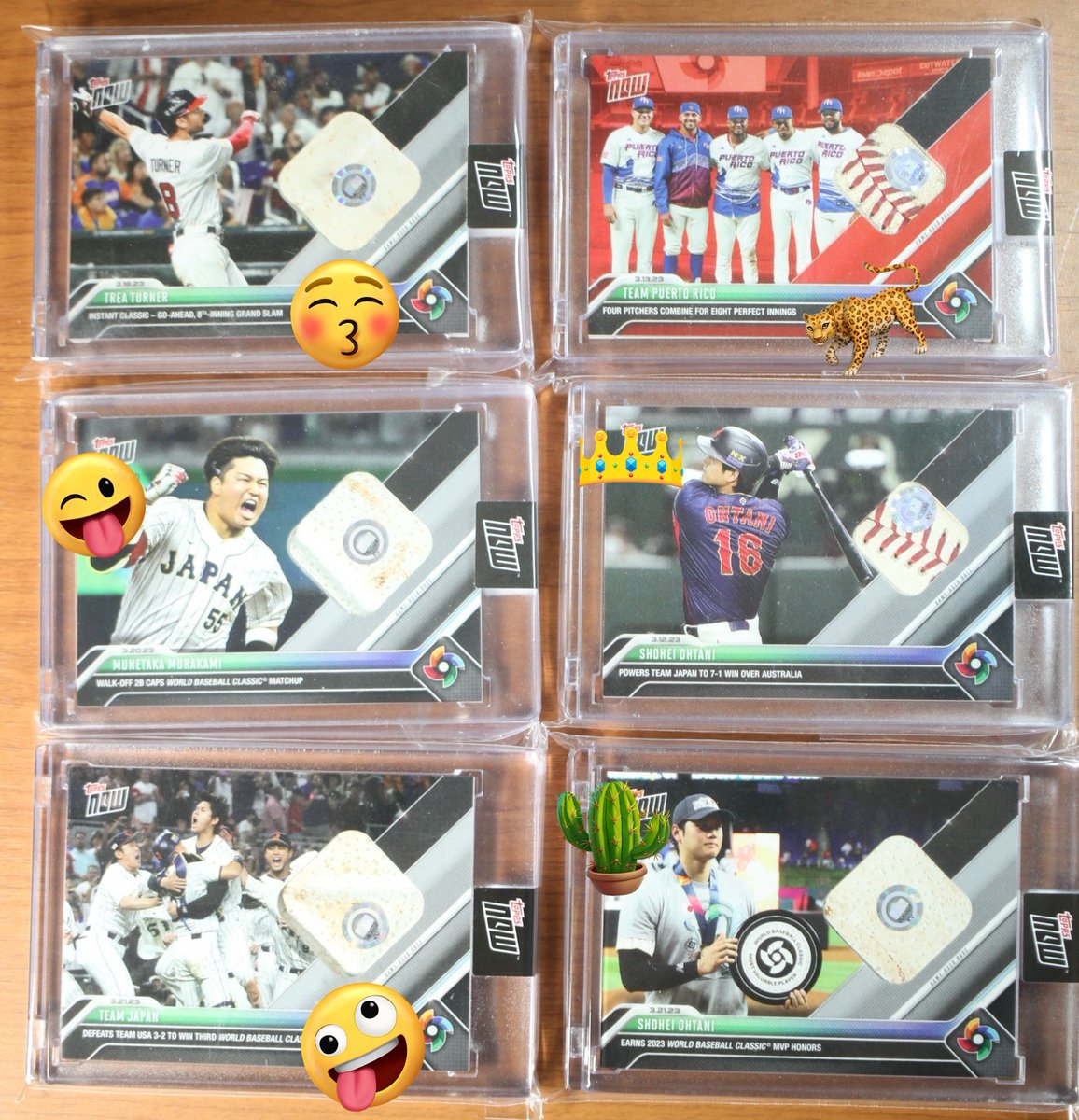 DEDEDEN0167's tweet photo. WBCコレクションの紹介
2023toppsNOW WBC
Base73種類、レリック6種類
全てBaseカラーが良かったが、プエルトリコは25シリからなので全てカラー入りです。
#topps
#toppsJapan
#WBC
#大谷翔平
#DEDENCollection https://t.co/3EvpSSNw3u