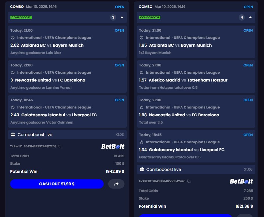 my picks for tonight 🙏

$100 to someone who RTs if one of these parlays hits