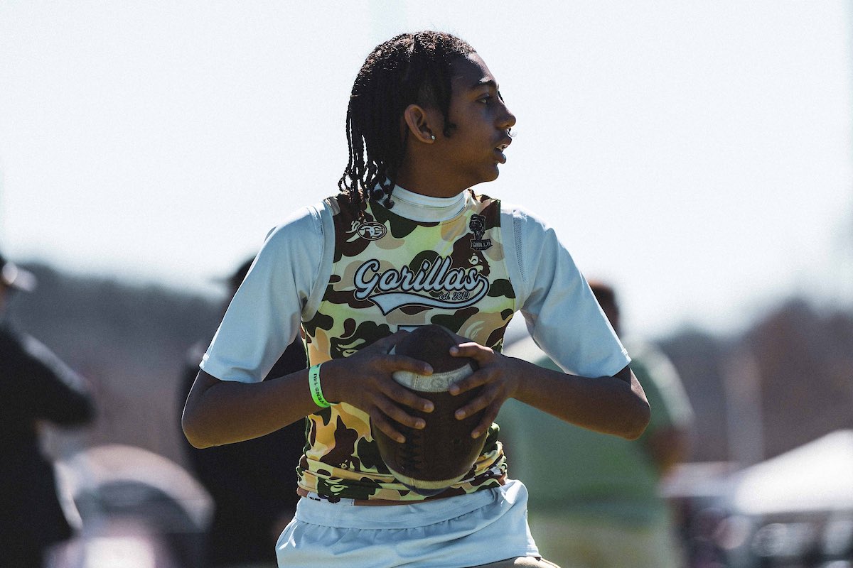 Xavier_A_Will4's tweet image. Great weekend in Kansas with my @TeamFullGorilla family! Final 4 finish out of 38 teams. Gearing up for another tourney this week at home. #bestinthebox #7v7 #quarterback #qb1