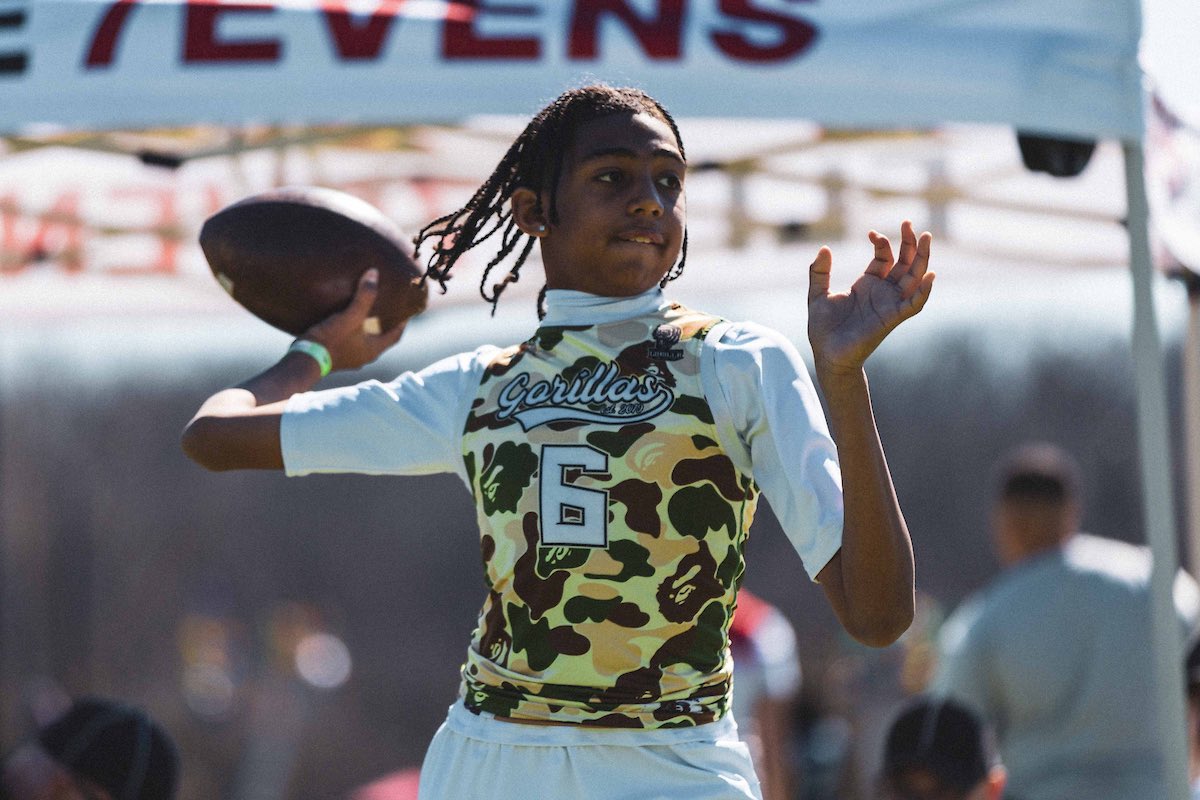 Xavier_A_Will4's tweet image. Great weekend in Kansas with my @TeamFullGorilla family! Final 4 finish out of 38 teams. Gearing up for another tourney this week at home. #bestinthebox #7v7 #quarterback #qb1