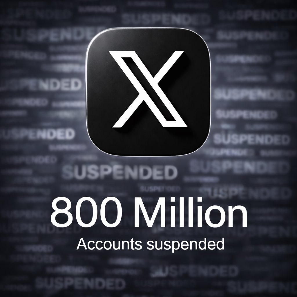 800 MILLION accounts GONE in just 12 months 
𝕏 just told UK MPs: Russia, Iran &amp; China tried to take over with bots... but we crushed them.
Real people > fake armies.